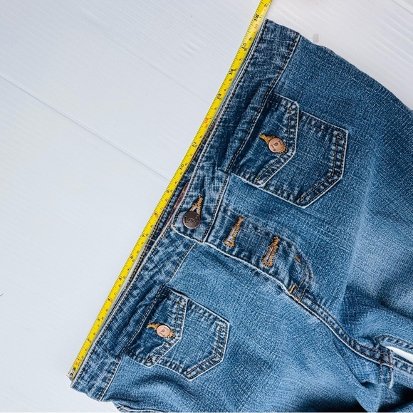 Vintage Y2K L.E.I. Flare Classic Blue Denim Jeans - Picture 3 of 15